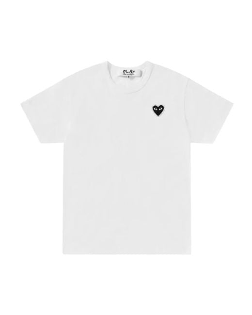T-Shirt À Broderies COMME DES GARÇONS PLAY pour homme en coloris White