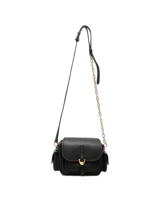 Coccinelle White Campus Grained Shoulder Bag