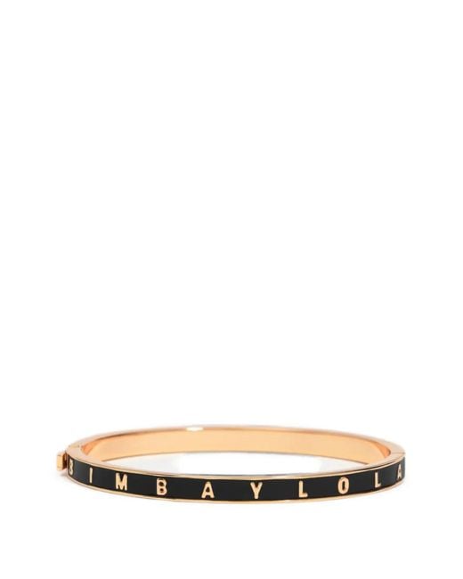 Bimba Y Lola White Rigid Logo Bracelet
