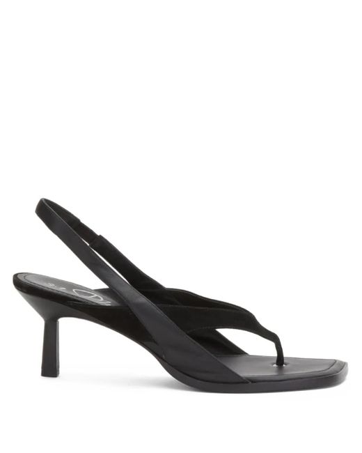 3.1 Phillip Lim Black 68Mm Slingback Leather Sandals
