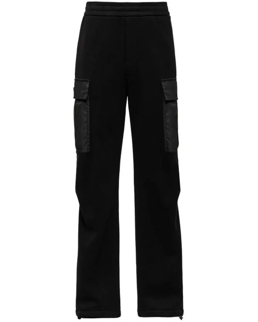 Prada Black Re-Nylon Fleece Track Pants for men