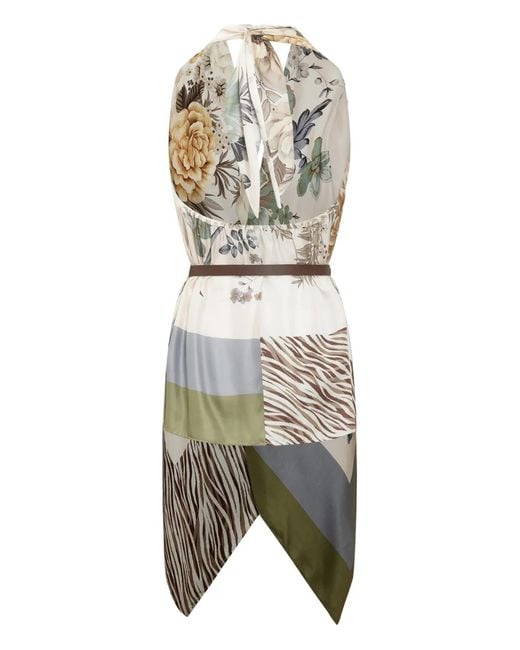 Anna Molinari White Floral-Pattern Top