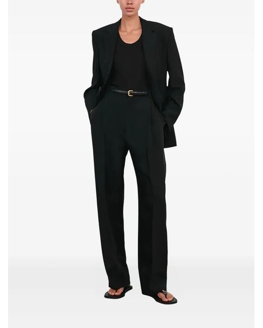 Wardrobe NYC Black Buttoned Notch-Lapel Blazer