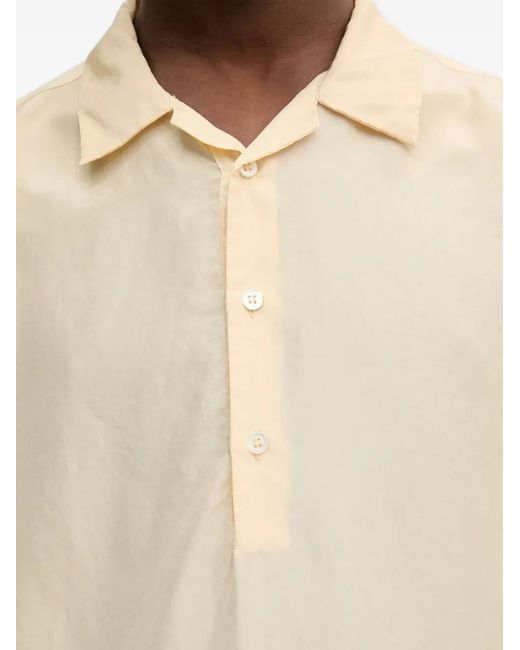 Barena Natural Short-Sleeve Silk Polo Shirt for men