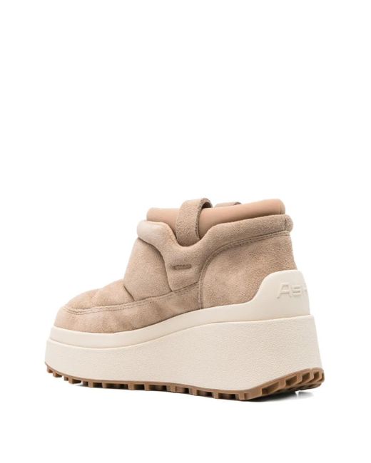 Ash Natural Padded Platform Boots