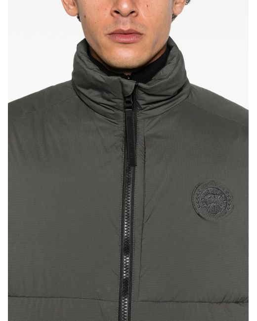 Canada Goose Gray Logo-Patch Gilet for men