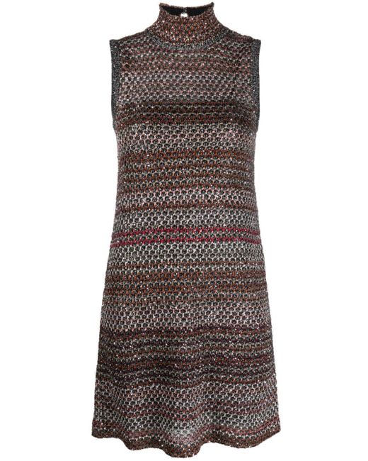 Missoni Mini-jurk Met Pailletten in het Brown