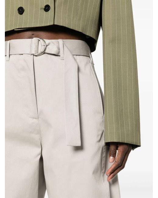 MSGM White Hose Mit Weitem Bein