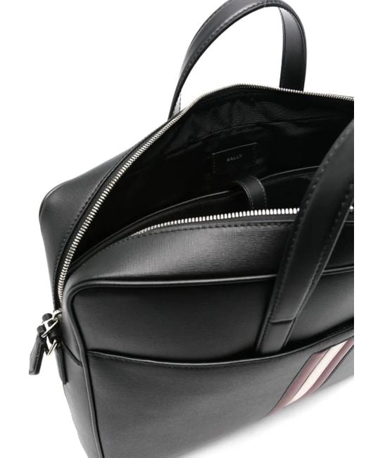 Bally Mythos Leren Aktetas in het Black voor heren