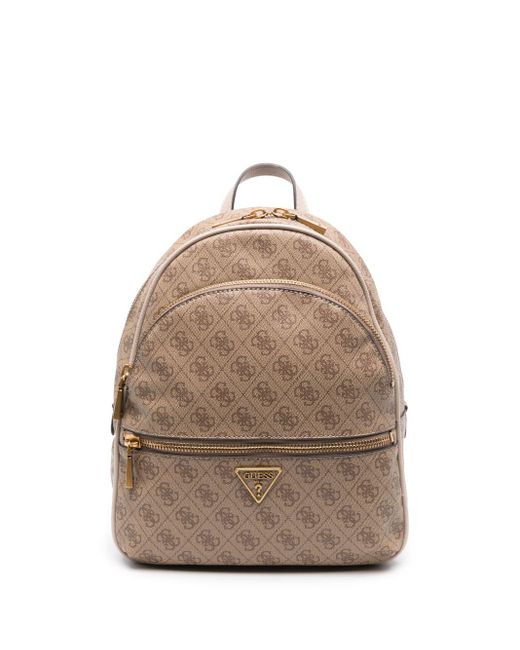 Zaino Con Logo 4G di Guess in Natural