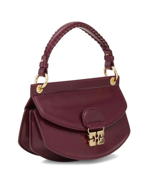 Bolso shopper Mini Apo-G Ganni de color Purple