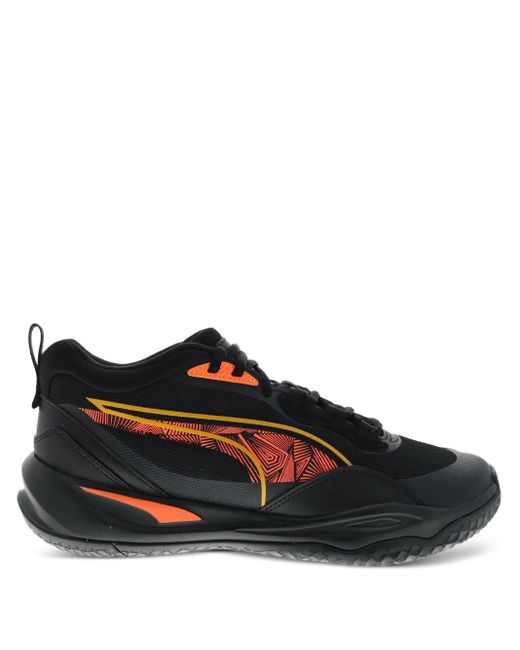 PUMA Black Playmaker Pro Laser /Ultra" Sneakers for men