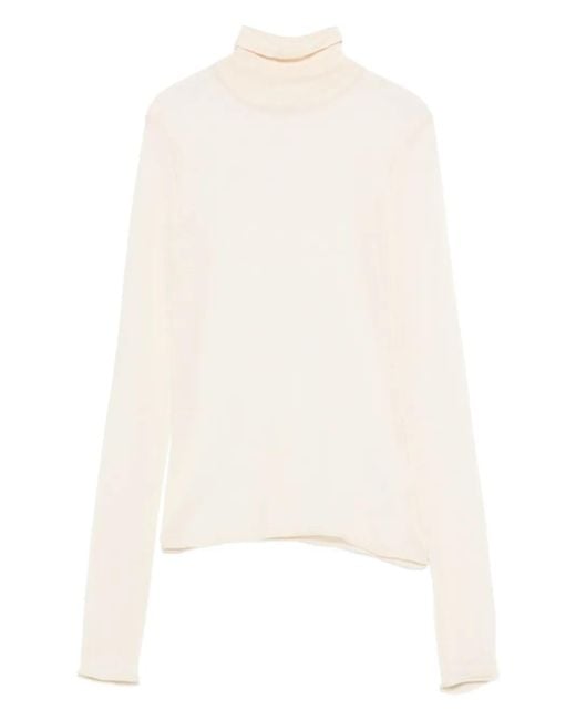 Jersey con cuello alto Patrizia Pepe de color White