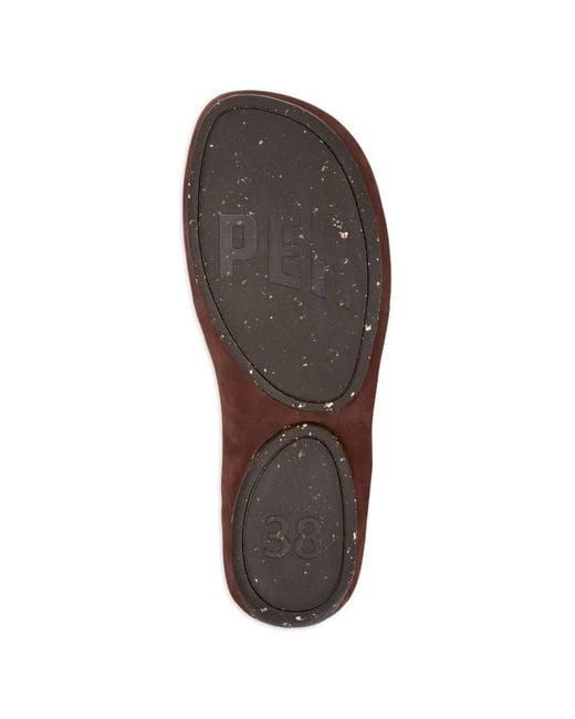 Camper Brown Isla Leather Sandals