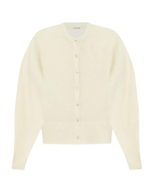 By Malene Birger ボタン カーディガン White