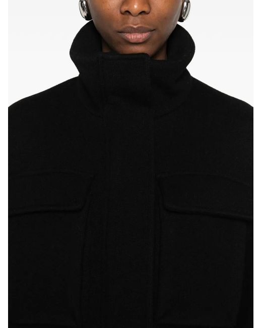 Circus Hotel Black Pocket Overcoat