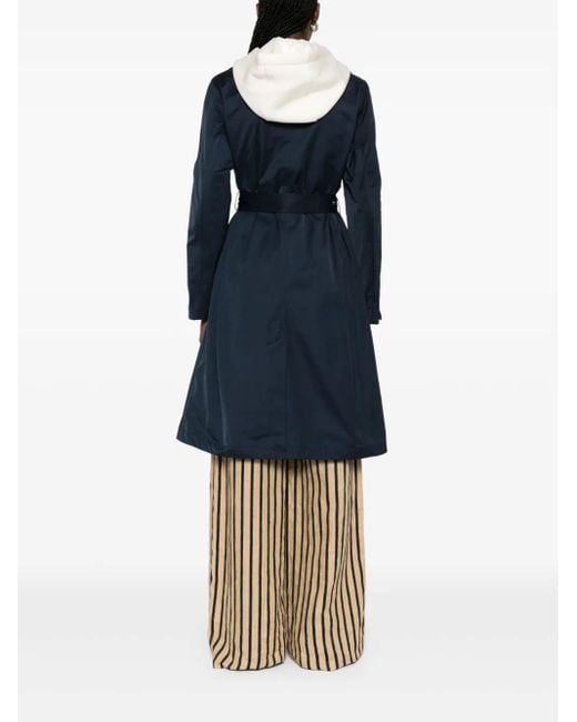 Liu Jo Blue Hooded Coat