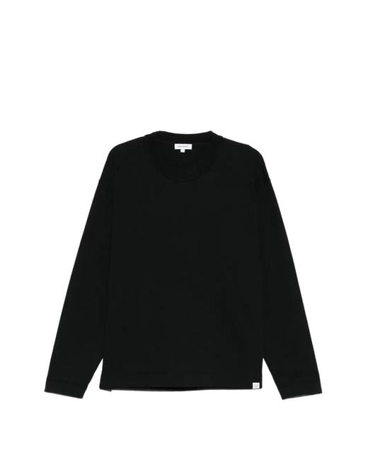 Norse Projects Black T-Shirt À Manches Longues for men