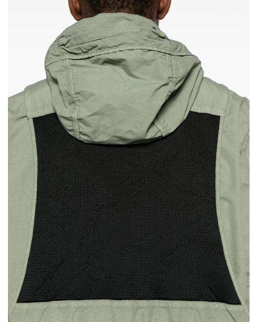 C P Company Flatt Kapuzenjacke Mit Aufgesetzten Taschen in Green für Herren
