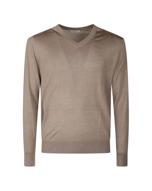 Ballantyne Brown Pull En Maille À Col V for men