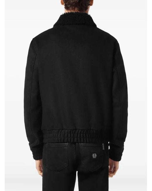 Veste À Patch Logo Philipp Plein pour homme en coloris Black