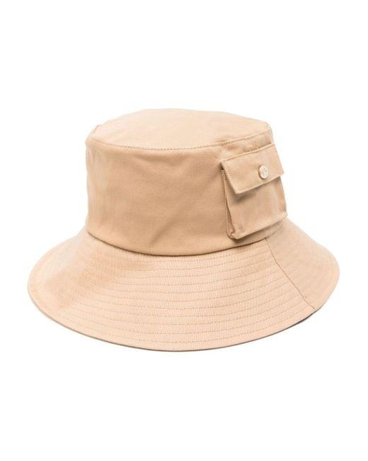 Maje Natural Cargo-pocket Cotton Bucket Hat