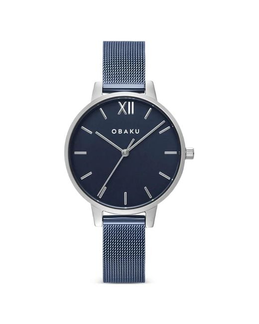 Obaku Blue Liv Arctic 34Mm Watch