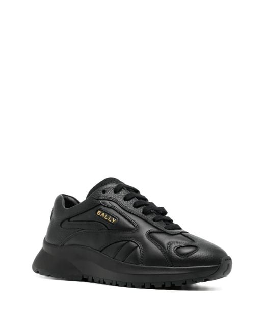 Bally Black Sneakers Calf Pl Lamb Ny Polyurethane for men