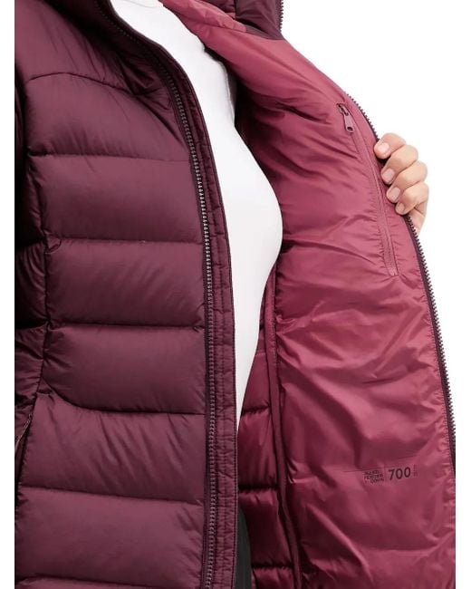 Jack Wolfskin Purple Nebelhorn Down Hooded Quilted Performance Jacket