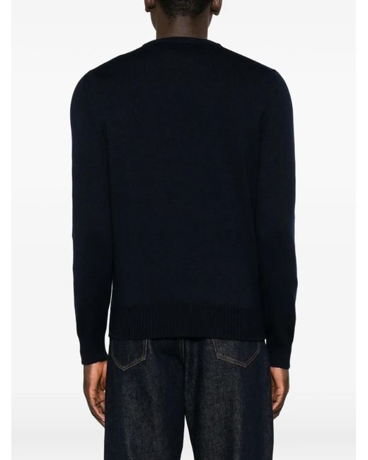 Fileria Black Crew-Neck Sweater for men