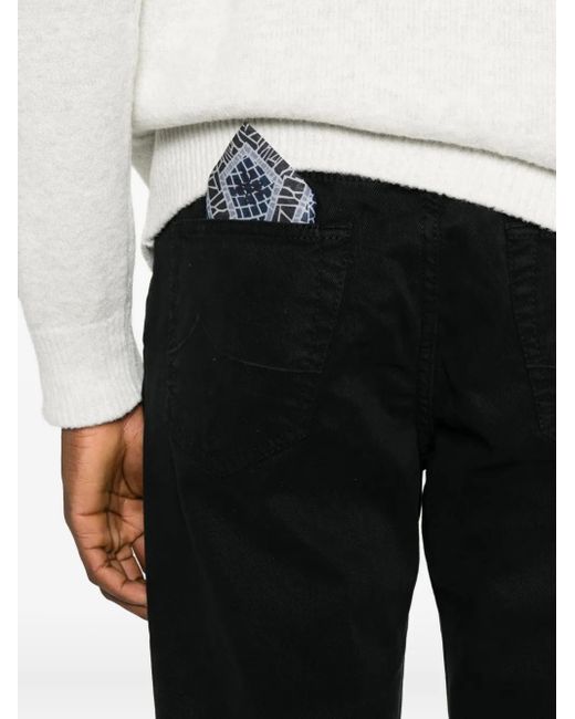 Jacob Cohen Black Five-Pocket Jeans for men