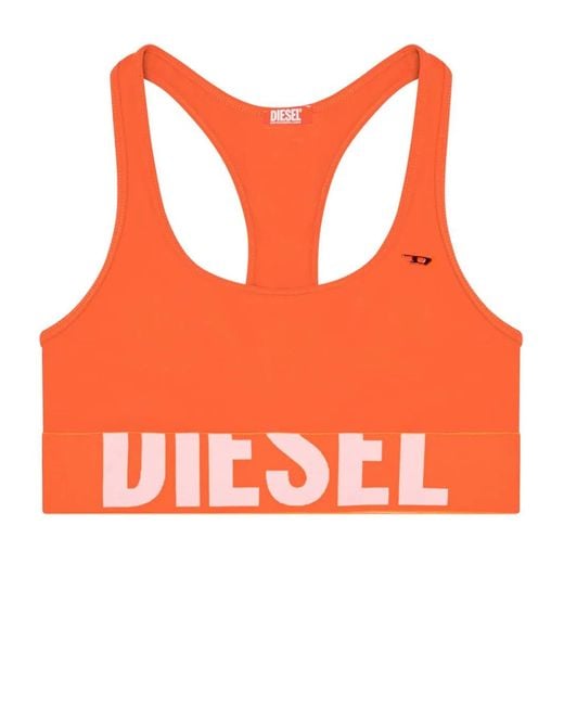 DIESEL Orange Haut De Bikini Race-Bralette-Xl-D-Pop