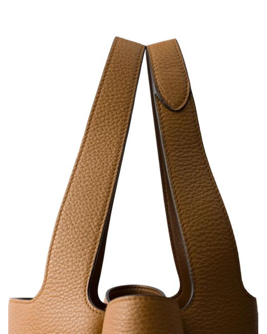 Borsa Tote Piccola di Prada in Brown