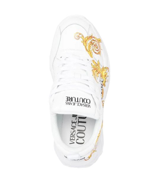 Versace Jeans Couture White Trainers
