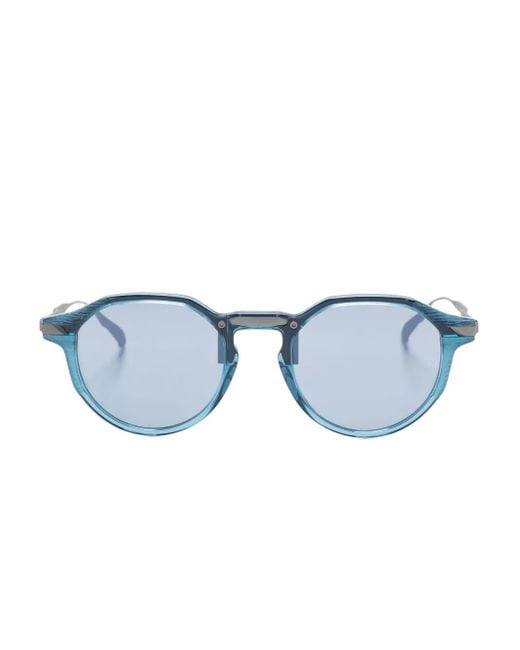 Movitra Blue Inceptus 03 Round-Frame Sunglasses