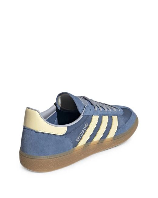 Adidas Blue Suede Lace-Up Sneakers With Soft Insole for men