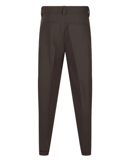 Antonelli Gray Cuffed Tailored Trousers