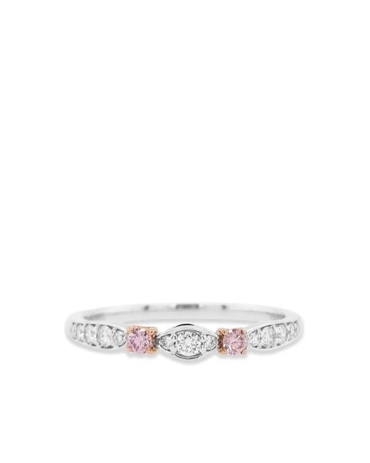HYT Jewelry White 18K Diamond Band Ring