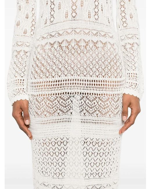 Bompard White Pointelle Tunic Dress