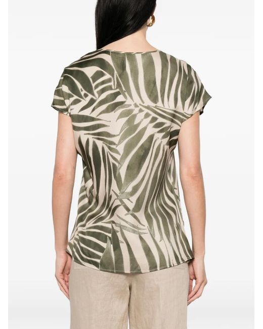 Pennyblack White V-Neck Printed Top