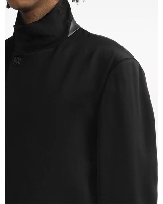 Amiri Black Stand-Up Collar Blazer for men