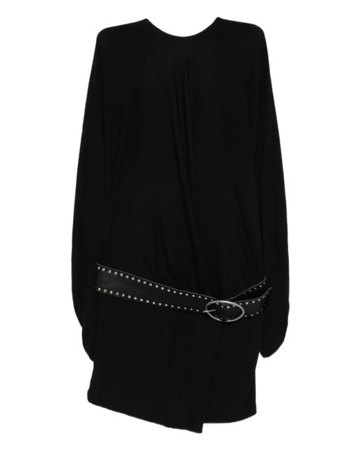 Christopher Esber Black Belted Mini Dress