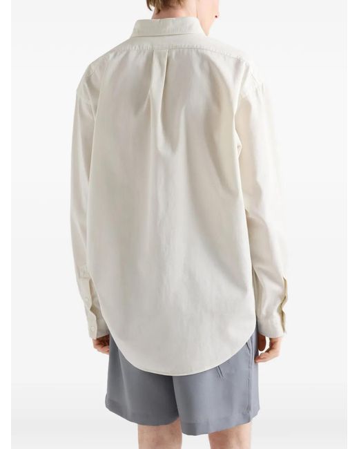 Prada White Cotton Shirt for men
