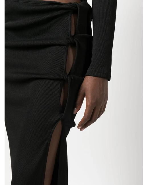 Christopher Esber Black Gerippter Pullover