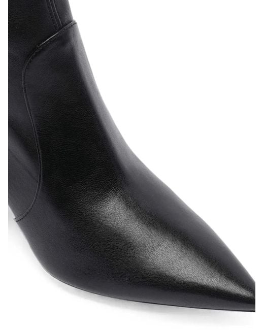 Stuart Weitzman Black Stuart Power Pointed-Toe Ankle Boots