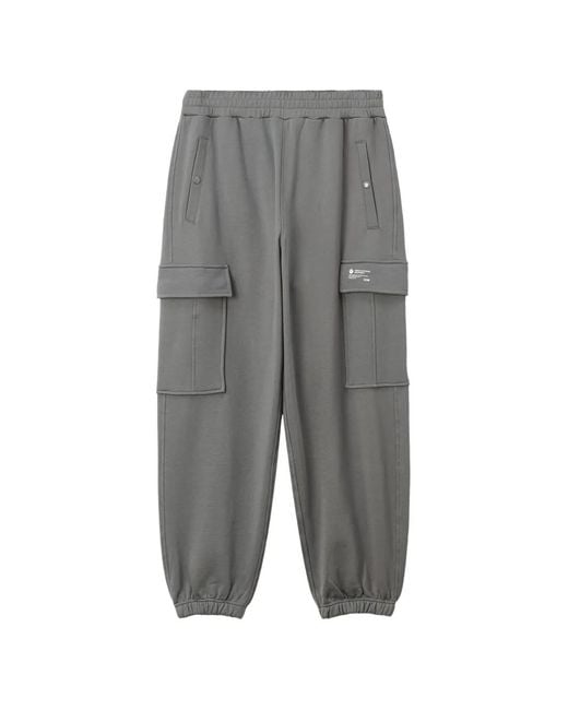 Izzue Gray Elasticated Cargo Pants for men