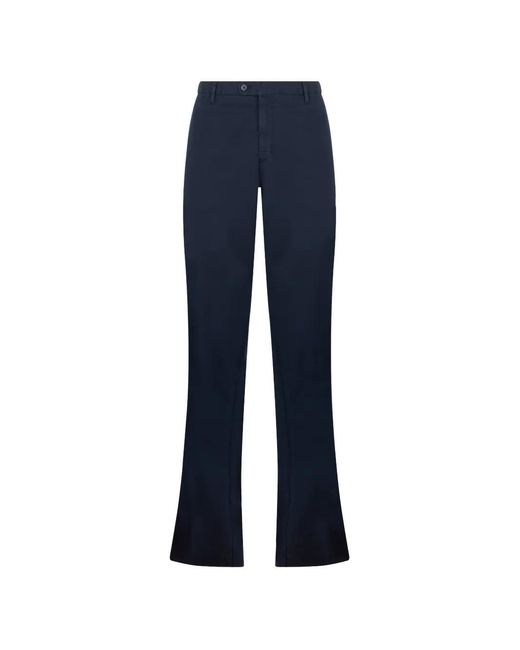 Fedeli Blue Flared Trousers for men