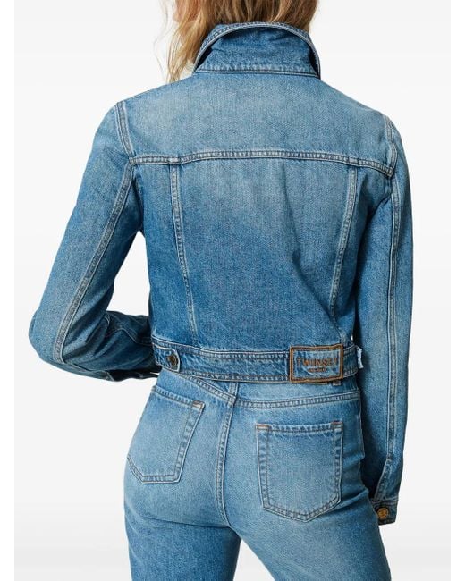 Twinset Blue Flap-Pocket Denim Jacket