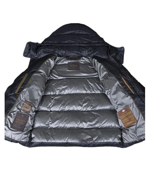 Moorer Blue Nadir Quilted Hooded Jacket for men