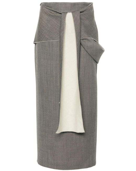 The Row Gray Skirt